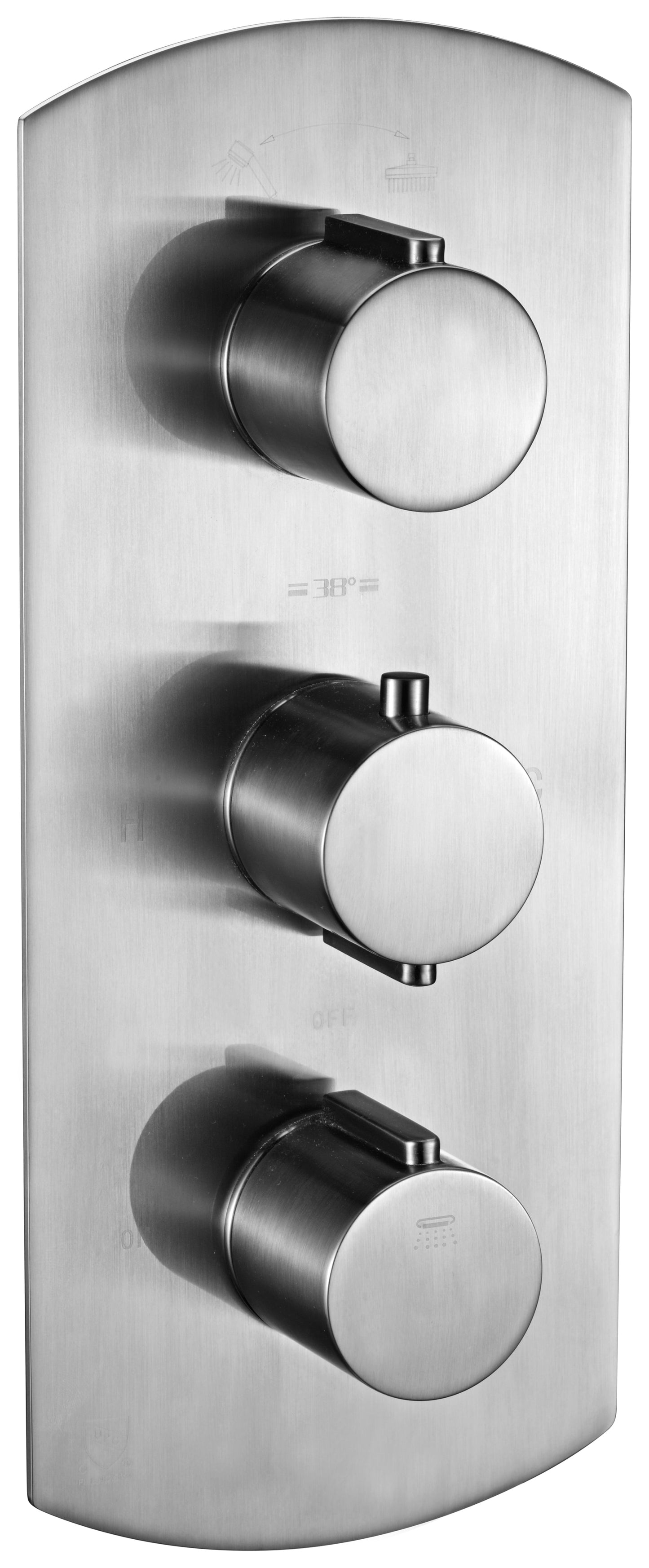 ALFI brand AB3901 Round 2 Way Thermostatic Shower Mixer