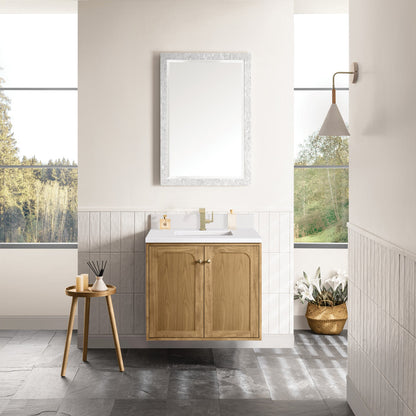 Laurent 30" Single Vanity Cabinet, Light Natural Oak