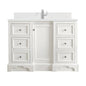 De Soto 48" Single Vanity Cabinet, Bright White