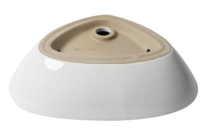 ALFI brand  ABC914 White 23" Fancy Above Mount Ceramic Sink
