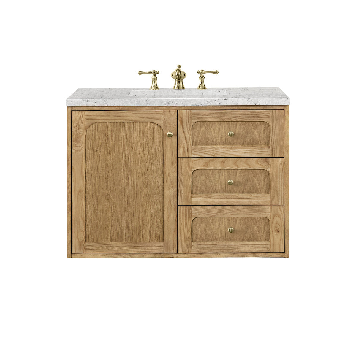 Laurent 36" Single Vanity Cabinet, Light Natural Oak