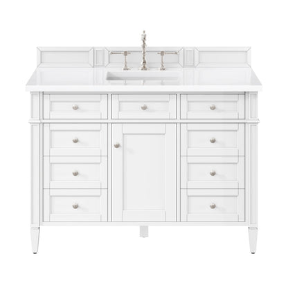 Brittany 48" Single Vanity in Bright White