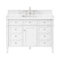 Brittany 48" Single Vanity in Bright White
