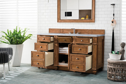 Bristol 60" Single Vanity Cabinet, Bright White