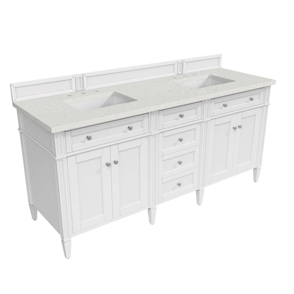 Brittany 72" Double Vanity in Bright White