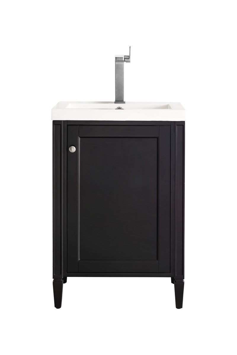 Britannia 24" Single Vanity with White Glossy Composite Stone Top