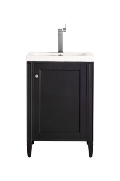 Britannia 24" Single Vanity with White Glossy Composite Stone Top