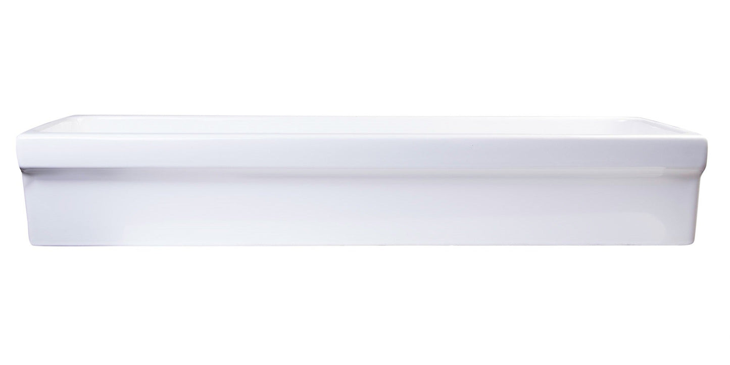 ALFI brand  AB48TR  48" White Above Mount Fireclay Bath Trough Sink