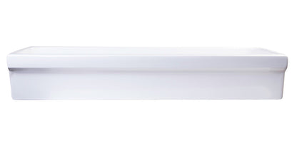 ALFI brand  AB48TR  48" White Above Mount Fireclay Bath Trough Sink