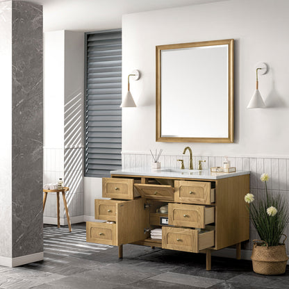 Laurent 48" Single Vanity Cabinet, Light Natural Oak