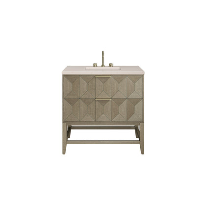Emmeline 36" Single Vanity Cabinet, Pebble Oak