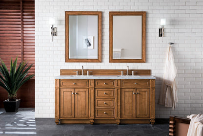 Bristol 72" Double Vanity Cabinet, Bright White