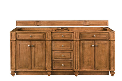 Bristol 72" Double Vanity Cabinet, Bright White