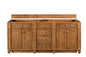 Bristol 72" Double Vanity Cabinet, Bright White