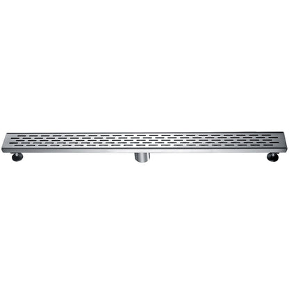 ALFI brand  ABLD36C 36" Modern Stainless Steel Linear Shower Drain with Groove Holes