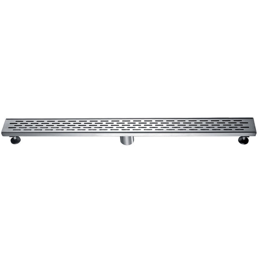 ALFI brand  ABLD36C 36" Modern Stainless Steel Linear Shower Drain with Groove Holes