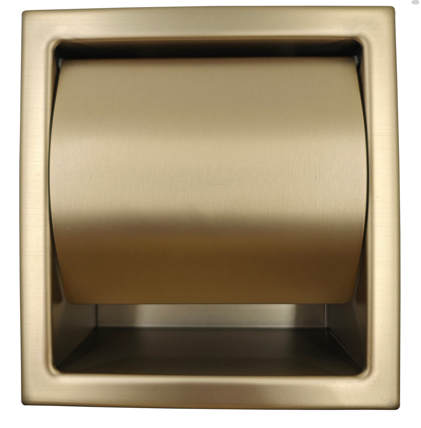 ALFI brand ABTPP77 Stainless Steel Recessed Toilet Paper Holder with Cover