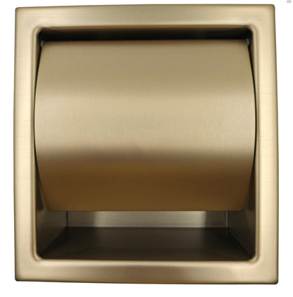ALFI brand ABTPP77 Stainless Steel Recessed Toilet Paper Holder with Cover
