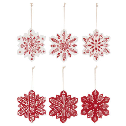 Hand Painted Snowflake Ornament -