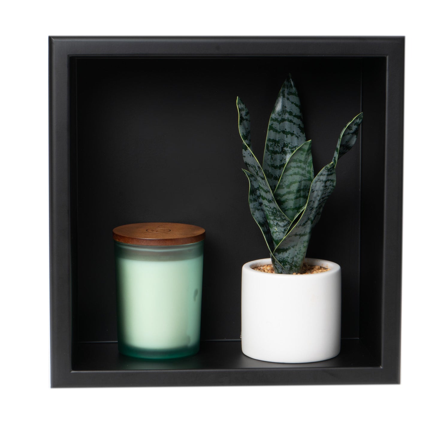 ALFI brand ABNC1212 12" x 12"  Square Single Shelf Bath Shower Niche