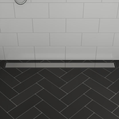 ALFI brand  ABLD36B-PSS 36" Modern Polished Stainless Steel Linear Shower Drain with Solid Cover