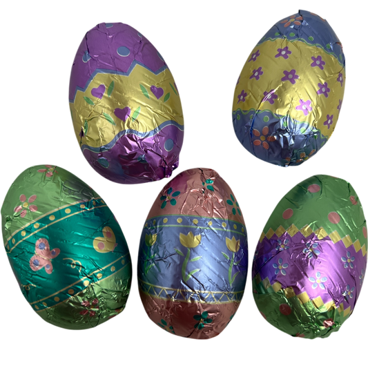 Easter Pastel Foil Wrapped Chocolate Eggs