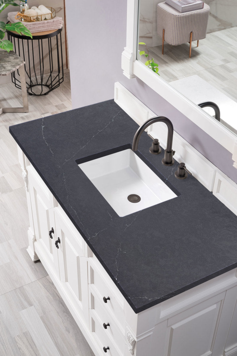 Brookfield 48" Single Vanity Cabinet, Bright White