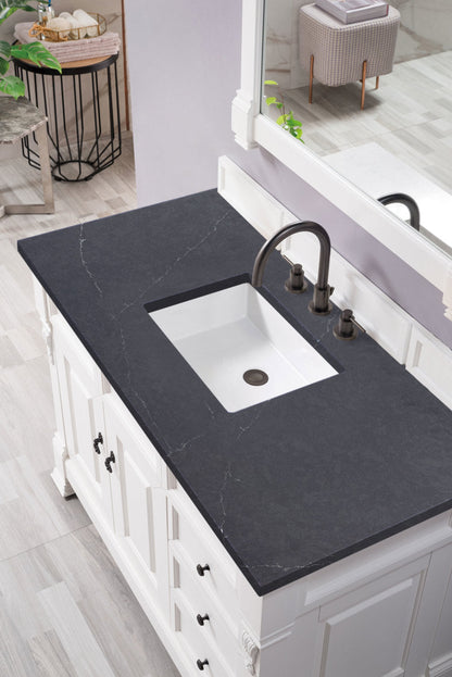 Brookfield 48" Single Vanity Cabinet, Bright White