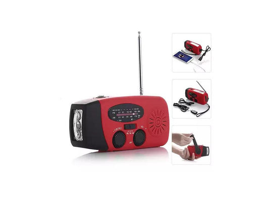 StormSafe Emergency Phone Charger with Flashlight and Weather Radio + | Kitchen + Metal |