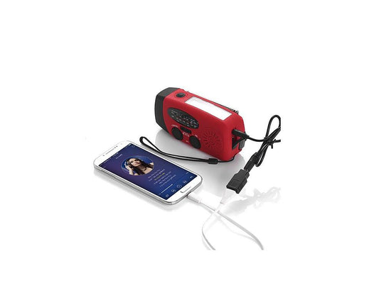 StormSafe Emergency Phone Charger with Flashlight and Weather Radio + | Kitchen + Metal |