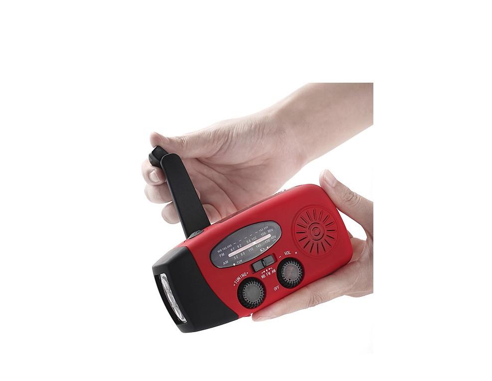 StormSafe Emergency Phone Charger with Flashlight and Weather Radio + | Kitchen + Metal |