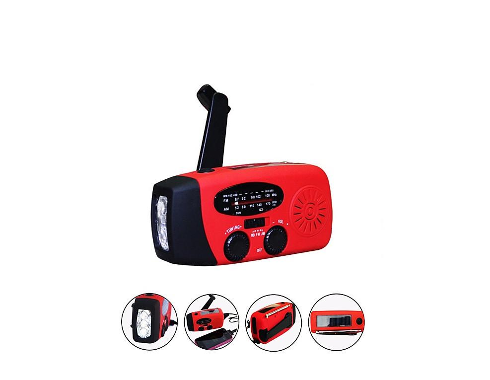 StormSafe Emergency Phone Charger with Flashlight and Weather Radio + | Kitchen + Metal |