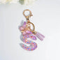 A–Z Personalized Butterfly Tassel Keychain – Custom Initial Gift for Women