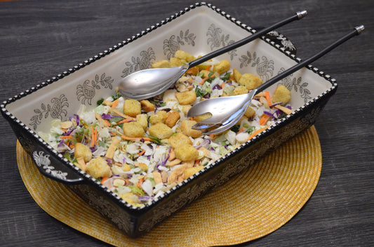 Vibhsa Black Silverware Stainless Steel Server Set