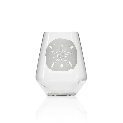 Sand Dollar Etched Glassware