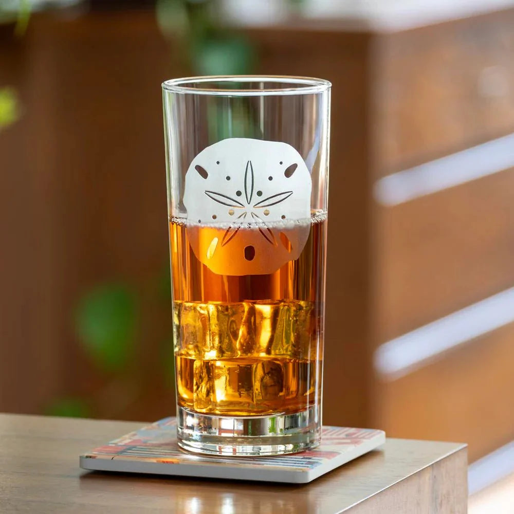 Sand Dollar Etched Glassware