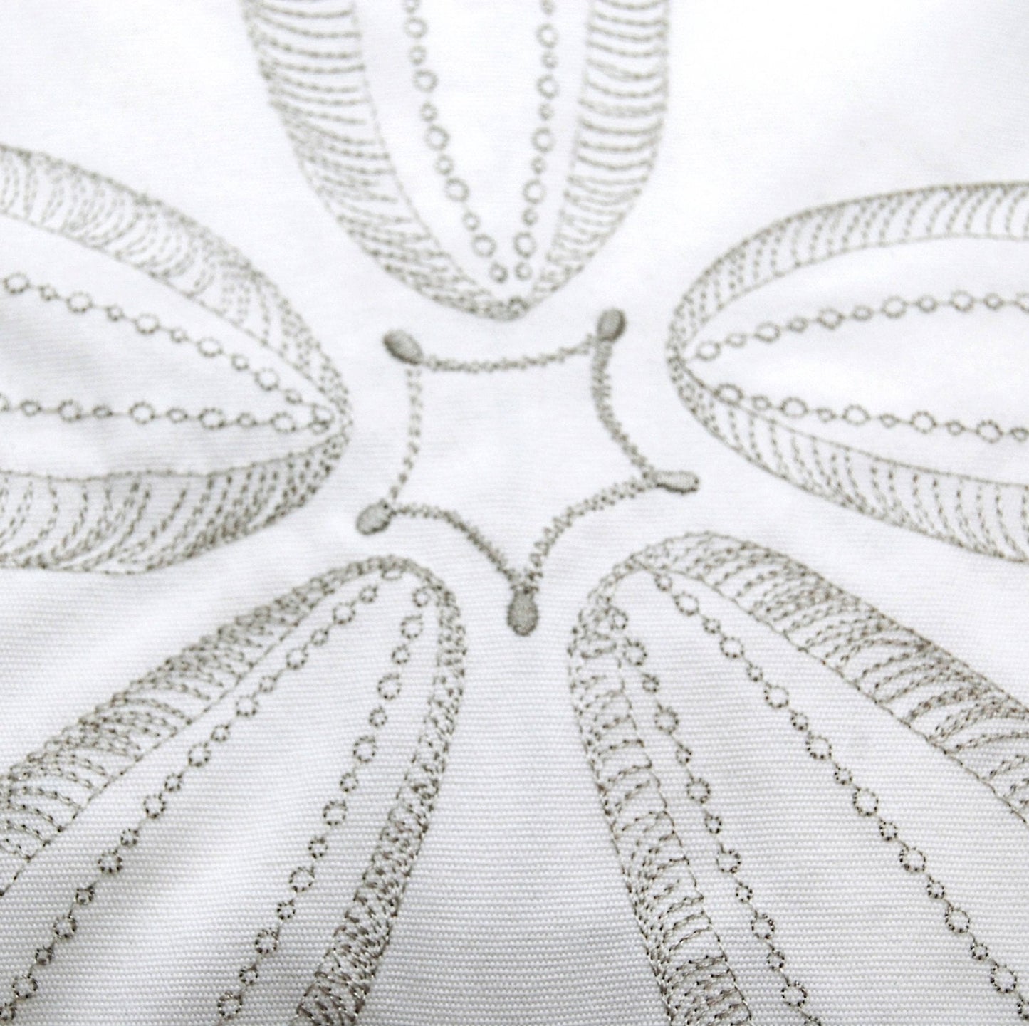 Sand Dollar Shaped Gray Indoor/Outdoor Throw Pillow