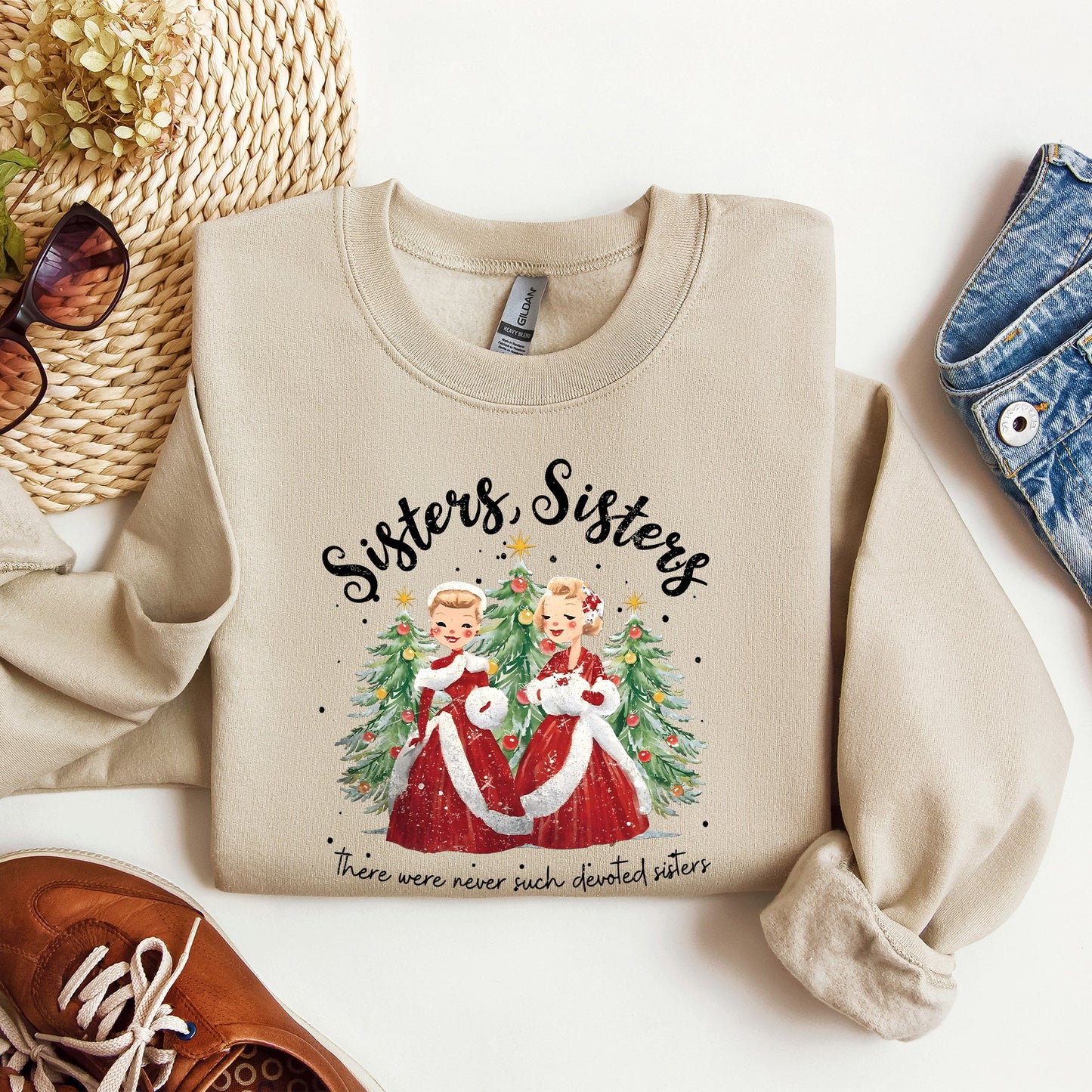 Sisters, White Christmas, Movie, Sweatshirt, Classic, Musical