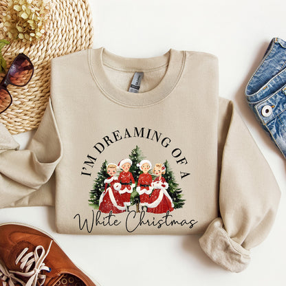 I'm Dreaming Of A White Christmas, Sweatshirt, Retro, Movie, Classic