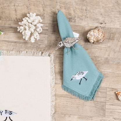 Sandpiper Bird Sprint Napkin Set 4