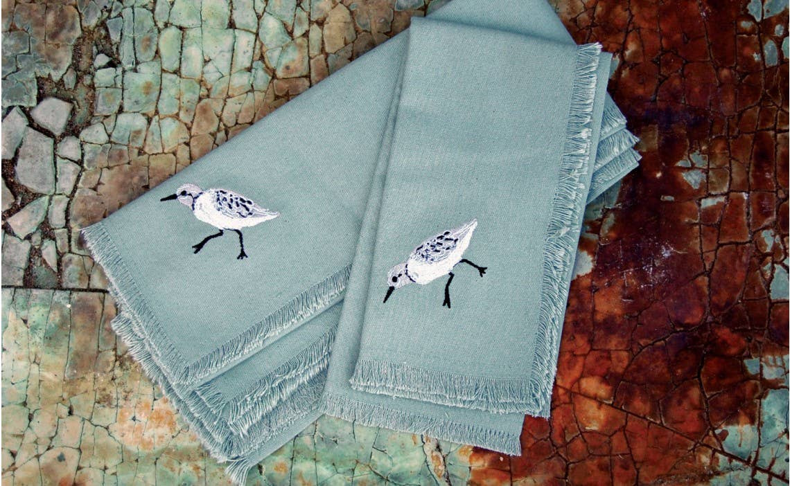 Sandpiper Bird Sprint Napkin Set 4