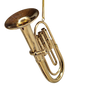 Brass Euphonium Ornament with Case