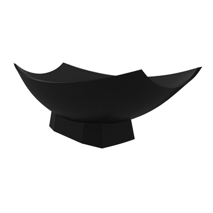 ALFI brand  AB9992BM Black Matte 71" Solid Surface Resin Free Standing Hammock Style Bathtub