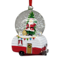 Camper Snowglobe Ornament - Santa