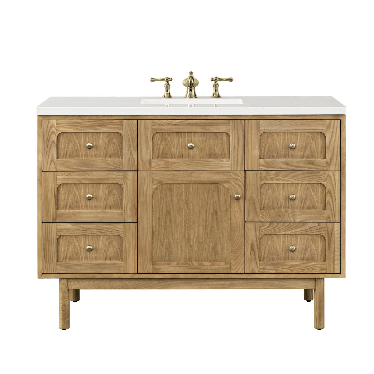 Laurent 48" Single Vanity Cabinet, Light Natural Oak