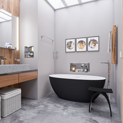 ALFI brand ABN1616 16 x 16  Square Single Shelf Bath Shower Niche