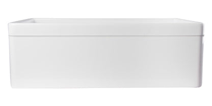 ALFI brand AB511 AB511-W White 30" Decorative Lip Apron Single Bowl Fireclay Farmhouse Kitchen Sink