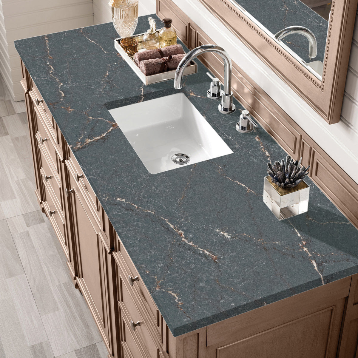 Bristol 60" Single Vanity Cabinet, Bright White