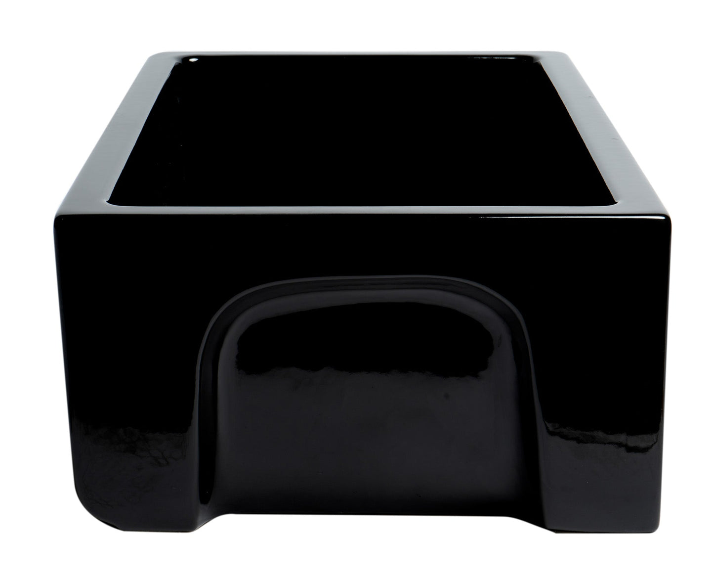 ALFI brand AB3018HS Reversible Smooth / Fluted Single Bowl Fireclay Farm Sink