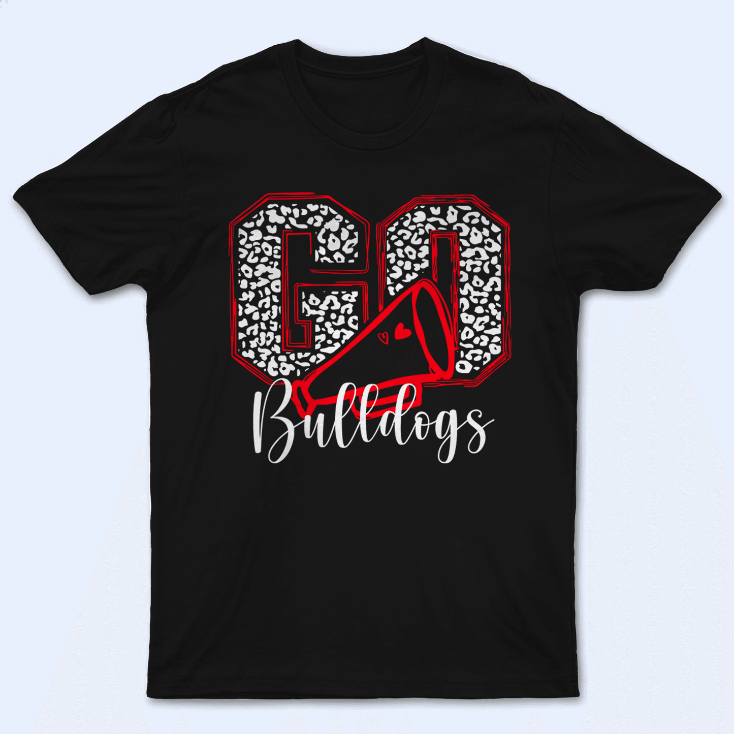 School Mascot Leopard Print - Sports/School Spirits Personalized Custom T Shirt - Birthday, Loving, Funny Gift for Teacher, Kindergarten, Preschool, Pre K, Paraprofessional